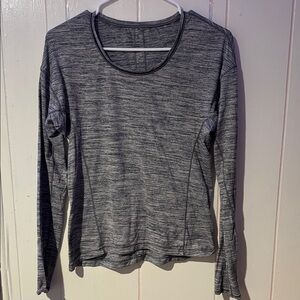 lululemon athletica Charcoal Long Sleeve Top